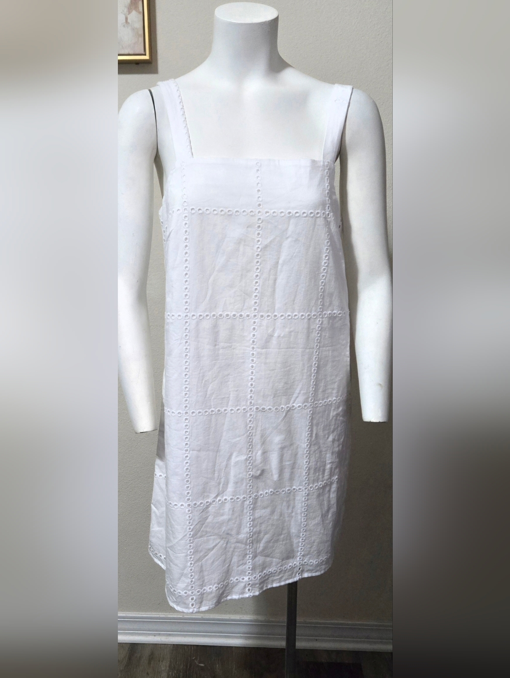 Banana Republic White Eyelet Sundress Sz S